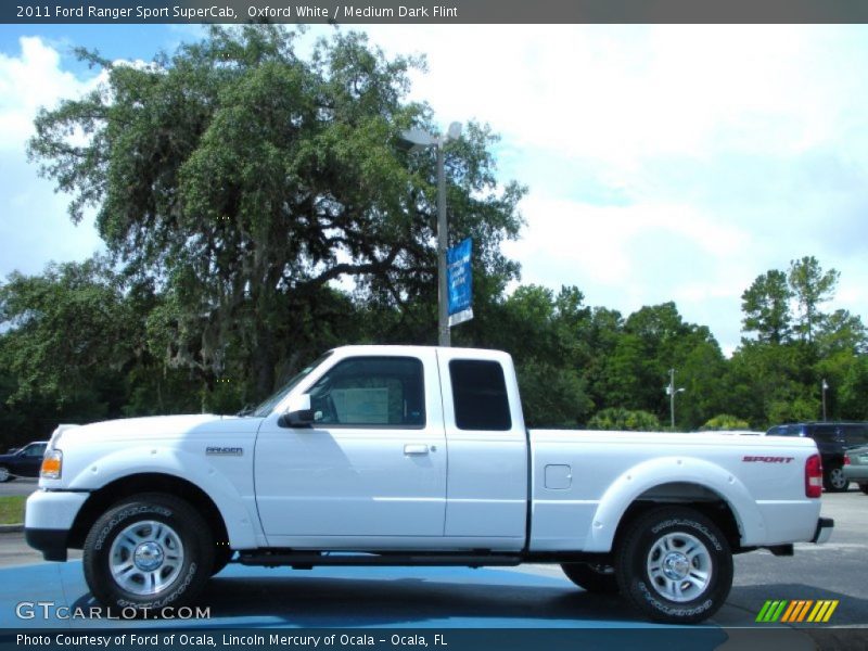 Oxford White / Medium Dark Flint 2011 Ford Ranger Sport SuperCab