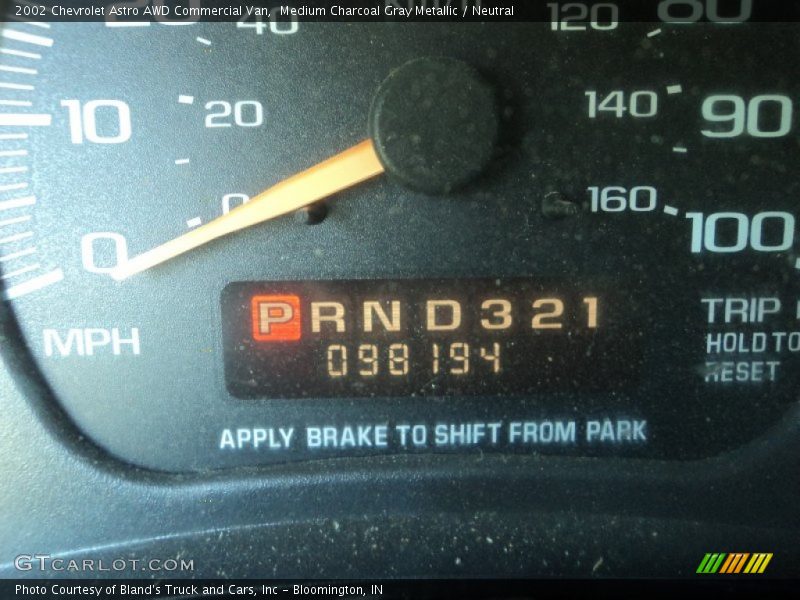 Medium Charcoal Gray Metallic / Neutral 2002 Chevrolet Astro AWD Commercial Van