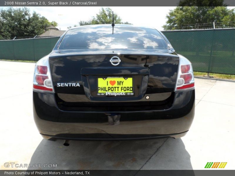 Super Black / Charcoal/Steel 2008 Nissan Sentra 2.0