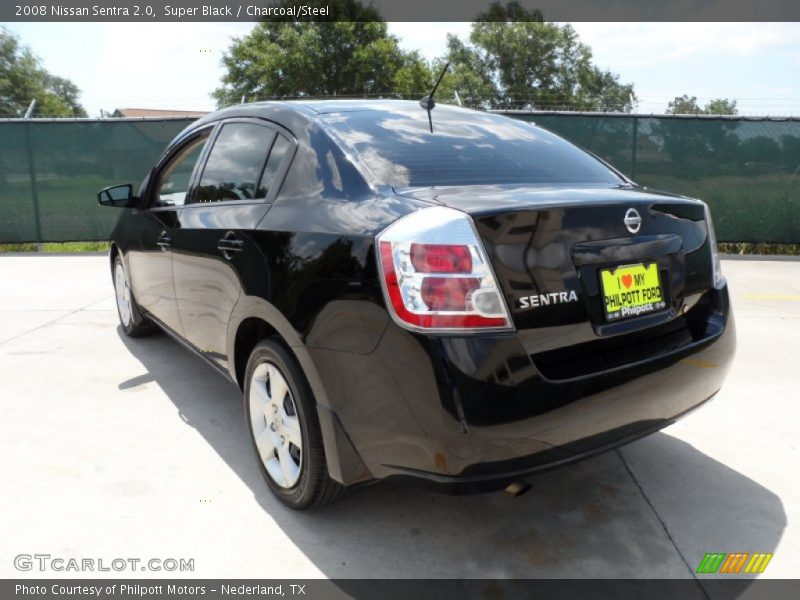 Super Black / Charcoal/Steel 2008 Nissan Sentra 2.0