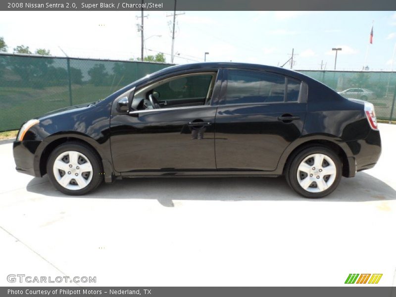 Super Black / Charcoal/Steel 2008 Nissan Sentra 2.0