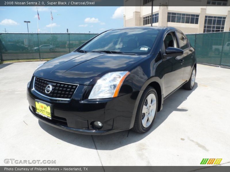 Super Black / Charcoal/Steel 2008 Nissan Sentra 2.0