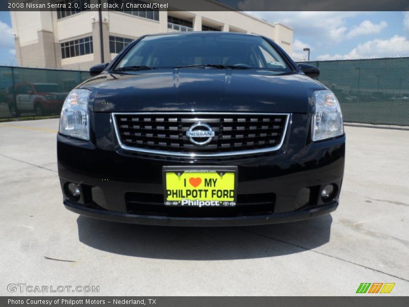 Super Black / Charcoal/Steel 2008 Nissan Sentra 2.0