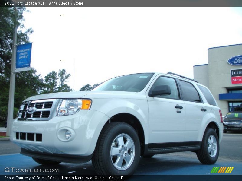 White Suede / Stone 2011 Ford Escape XLT