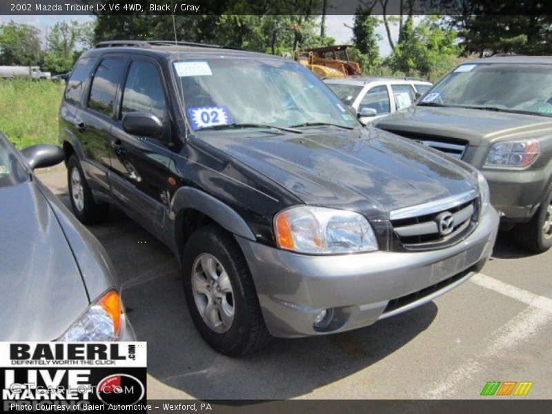 Black / Gray 2002 Mazda Tribute LX V6 4WD