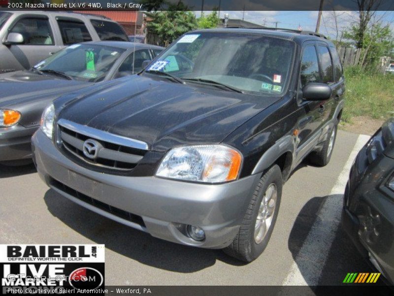Black / Gray 2002 Mazda Tribute LX V6 4WD