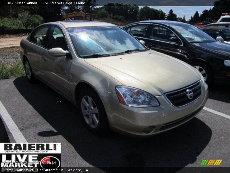 Velvet Beige / Blond 2004 Nissan Altima 2.5 SL