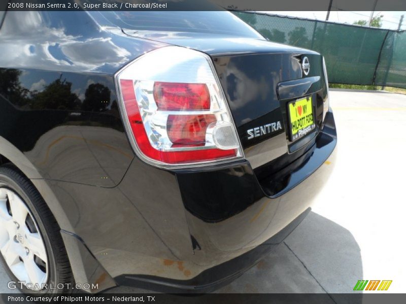Super Black / Charcoal/Steel 2008 Nissan Sentra 2.0