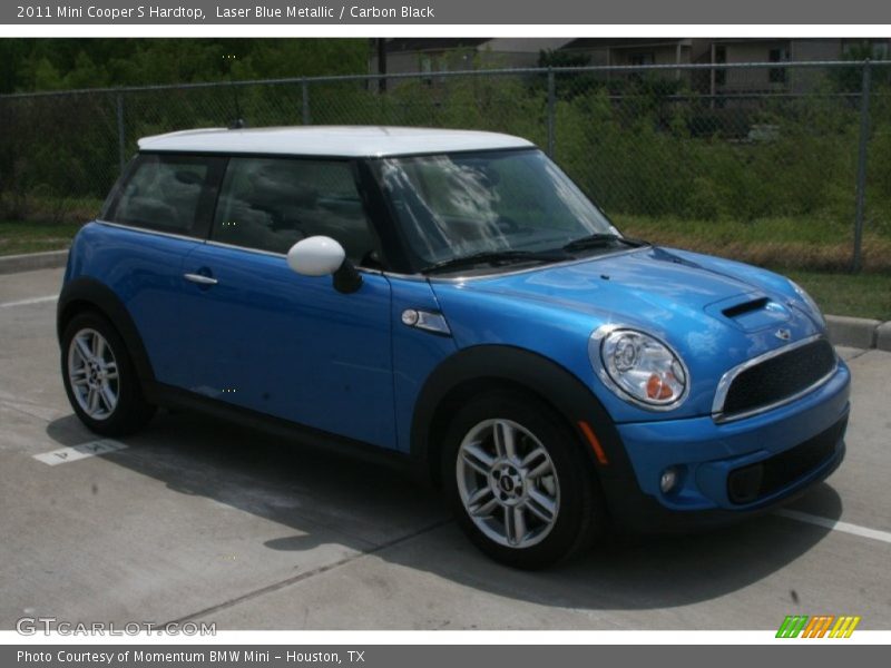 Laser Blue Metallic / Carbon Black 2011 Mini Cooper S Hardtop