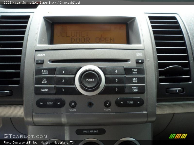 Super Black / Charcoal/Steel 2008 Nissan Sentra 2.0