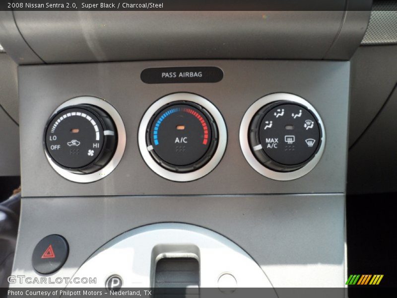 Super Black / Charcoal/Steel 2008 Nissan Sentra 2.0