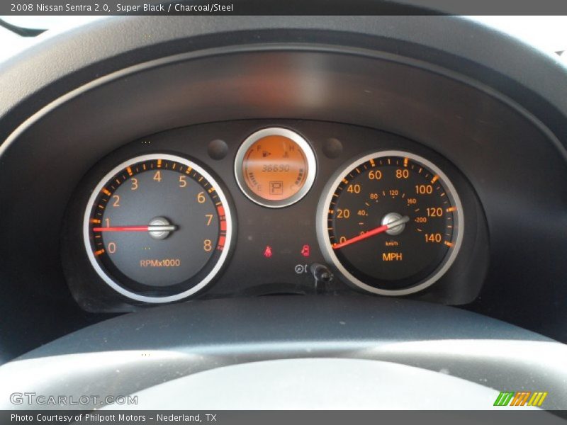 Super Black / Charcoal/Steel 2008 Nissan Sentra 2.0