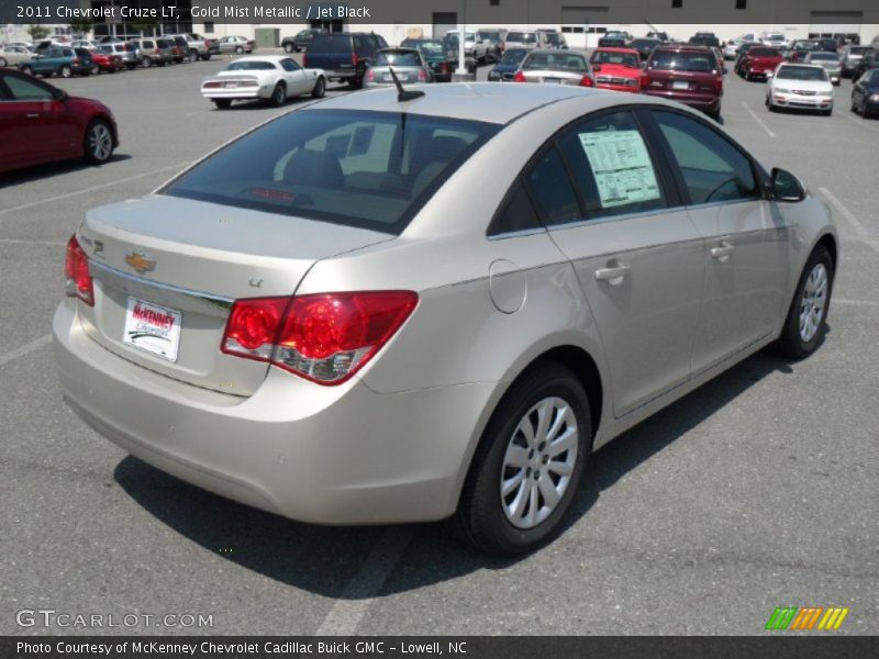 Gold Mist Metallic / Jet Black 2011 Chevrolet Cruze LT