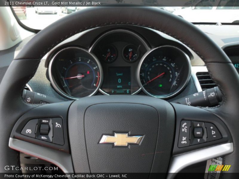 Gold Mist Metallic / Jet Black 2011 Chevrolet Cruze LT