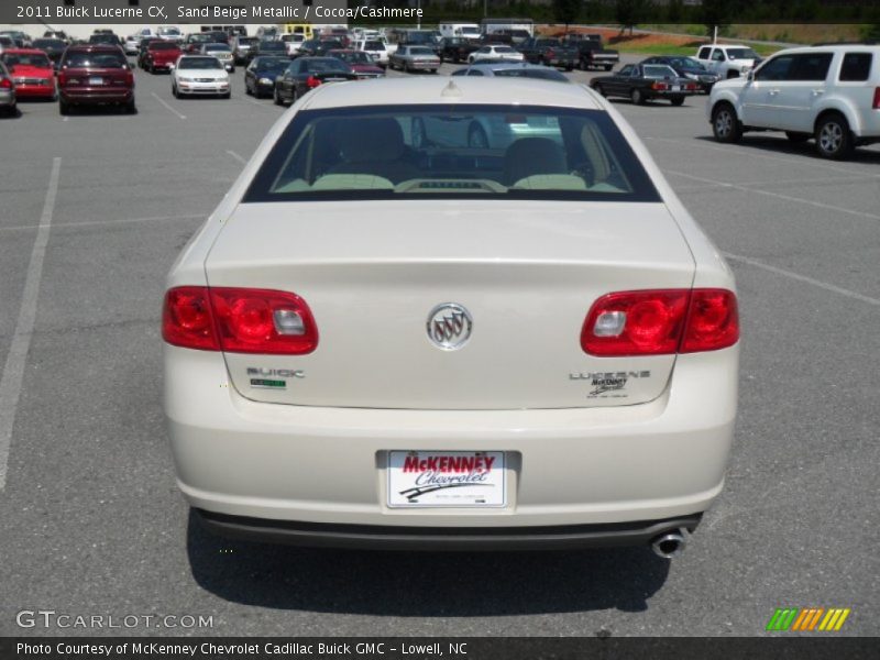 Sand Beige Metallic / Cocoa/Cashmere 2011 Buick Lucerne CX