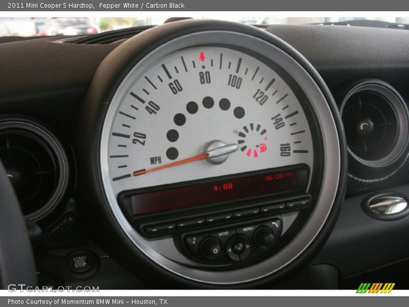 Pepper White / Carbon Black 2011 Mini Cooper S Hardtop