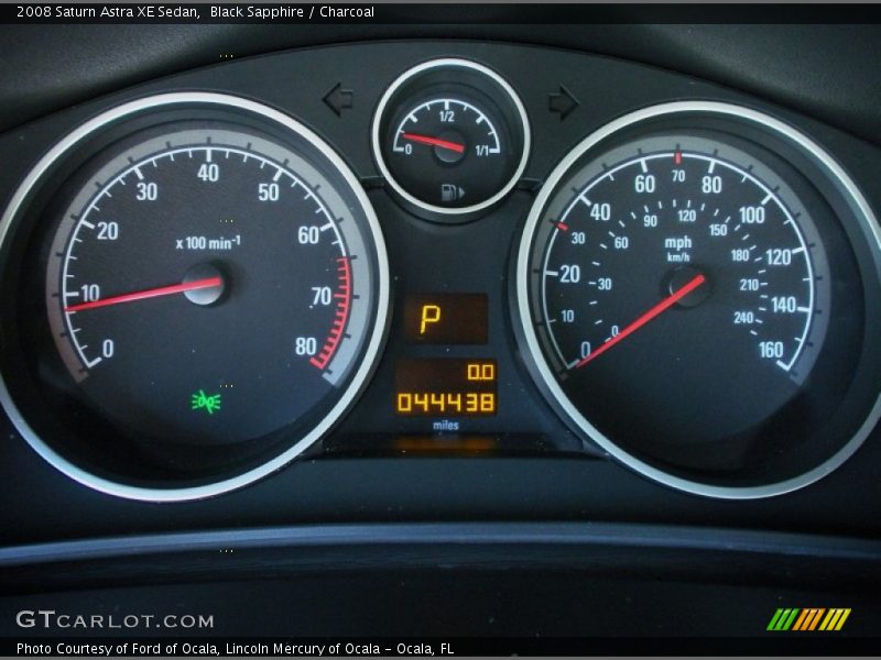 Black Sapphire / Charcoal 2008 Saturn Astra XE Sedan