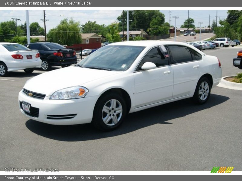 White / Neutral Beige 2006 Chevrolet Impala LT
