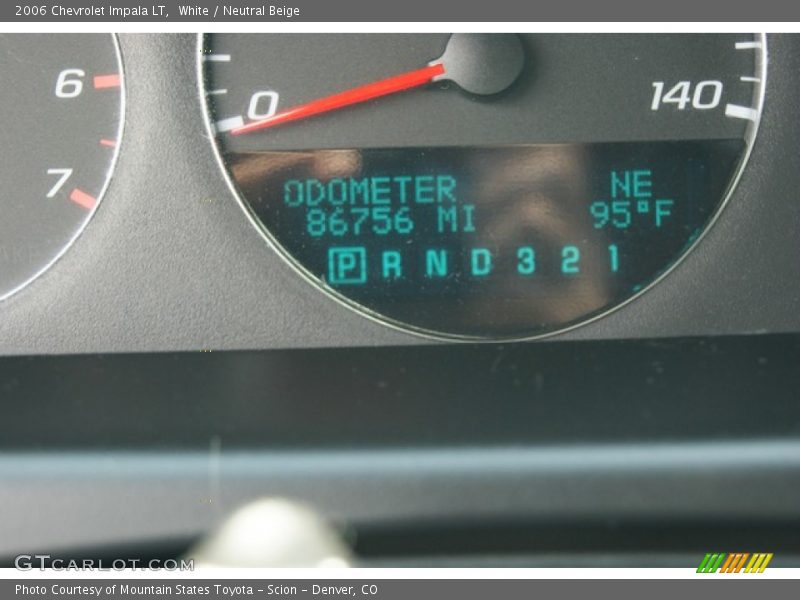 White / Neutral Beige 2006 Chevrolet Impala LT