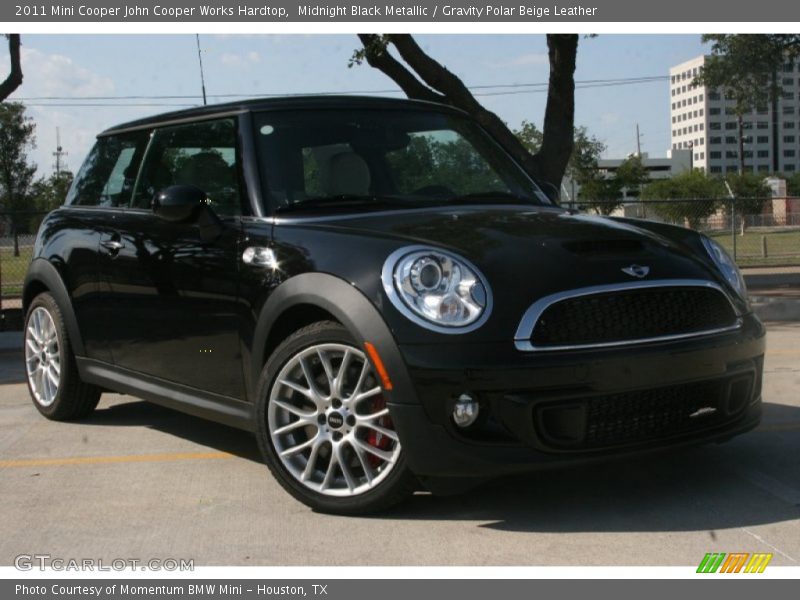 Midnight Black Metallic / Gravity Polar Beige Leather 2011 Mini Cooper John Cooper Works Hardtop