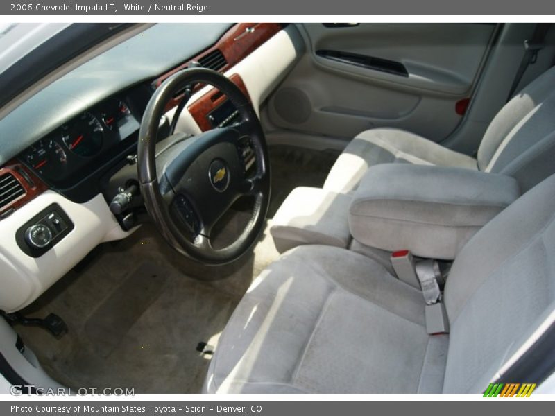 White / Neutral Beige 2006 Chevrolet Impala LT