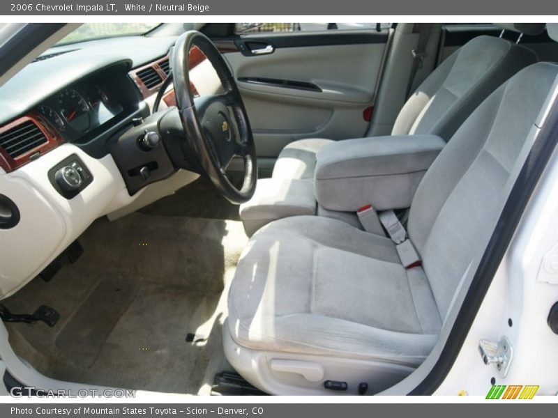White / Neutral Beige 2006 Chevrolet Impala LT