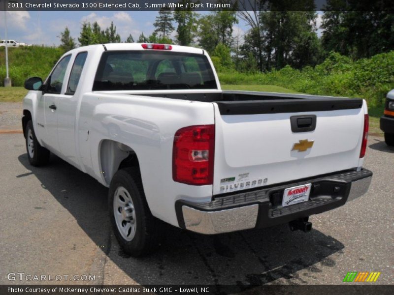 Summit White / Dark Titanium 2011 Chevrolet Silverado 1500 Extended Cab
