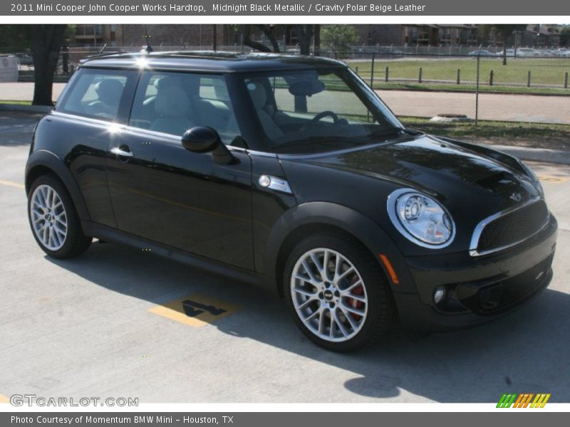 Midnight Black Metallic / Gravity Polar Beige Leather 2011 Mini Cooper John Cooper Works Hardtop