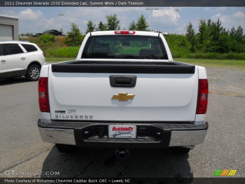 Summit White / Dark Titanium 2011 Chevrolet Silverado 1500 Extended Cab
