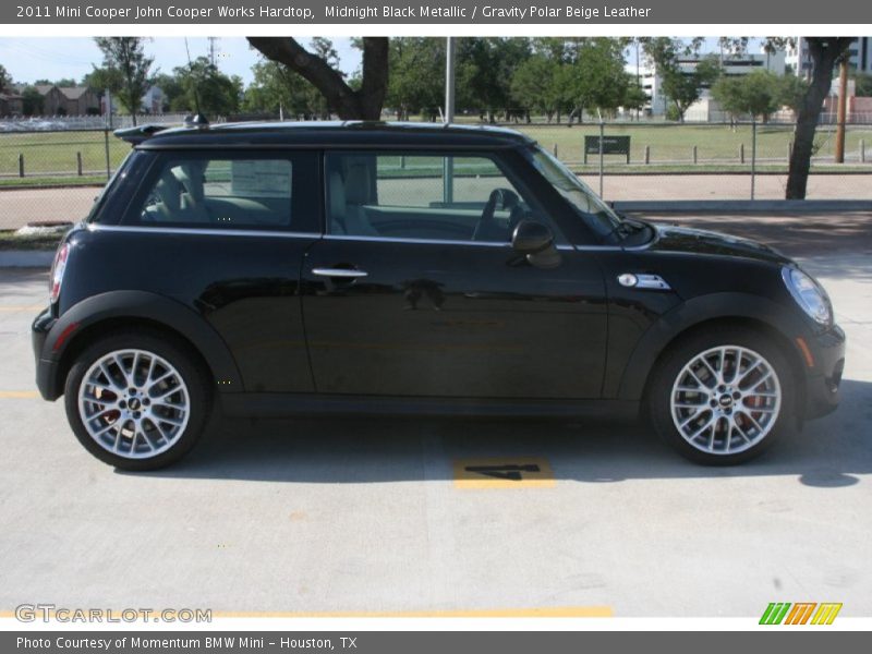 Midnight Black Metallic / Gravity Polar Beige Leather 2011 Mini Cooper John Cooper Works Hardtop