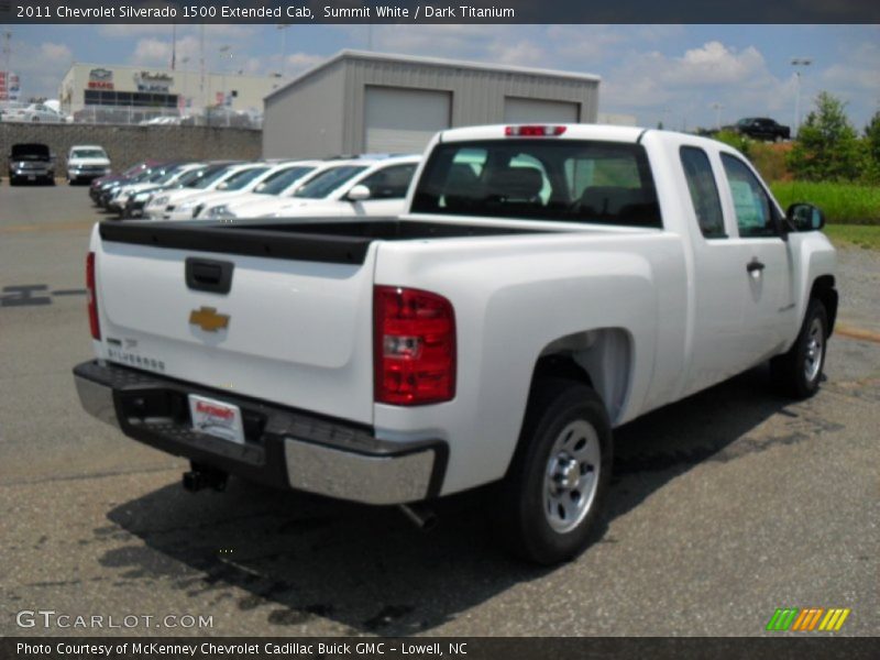 Summit White / Dark Titanium 2011 Chevrolet Silverado 1500 Extended Cab