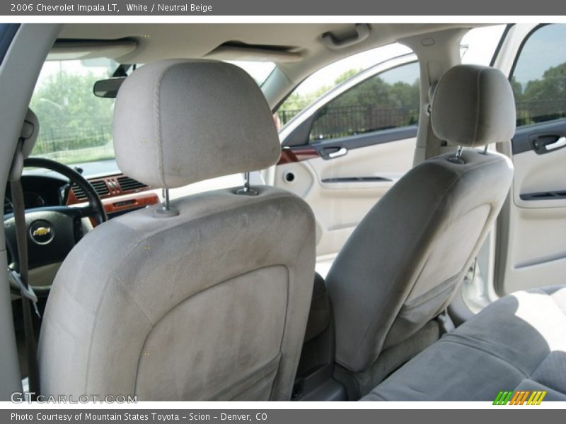 White / Neutral Beige 2006 Chevrolet Impala LT