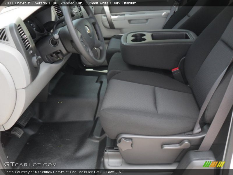 Summit White / Dark Titanium 2011 Chevrolet Silverado 1500 Extended Cab