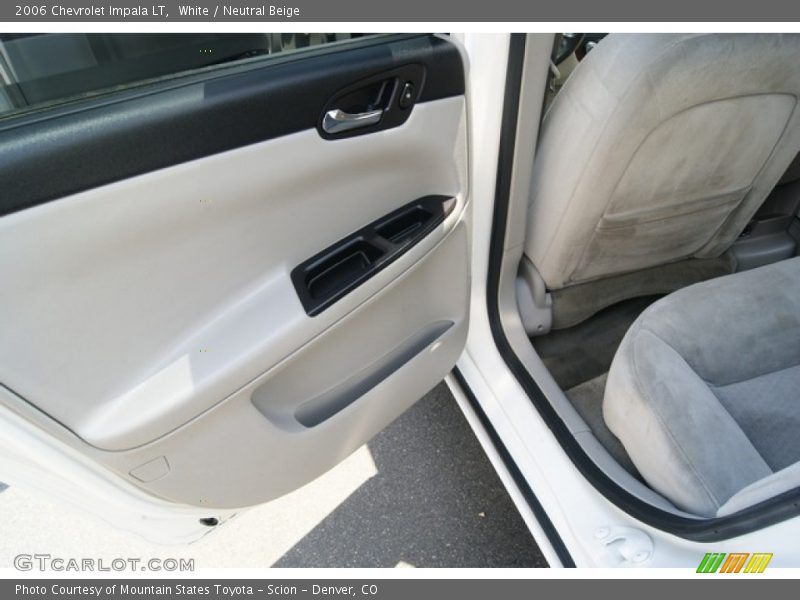 White / Neutral Beige 2006 Chevrolet Impala LT