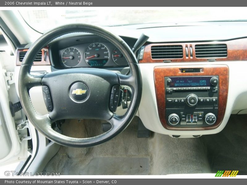 White / Neutral Beige 2006 Chevrolet Impala LT