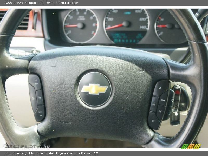 White / Neutral Beige 2006 Chevrolet Impala LT