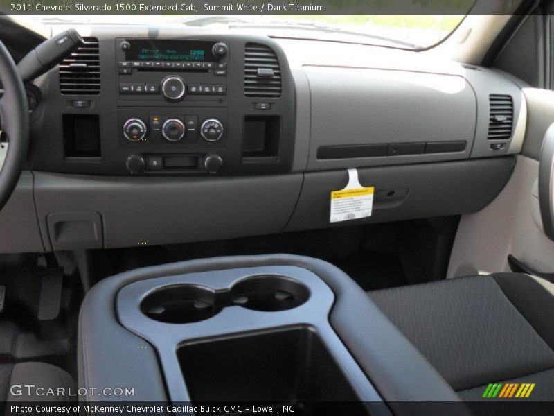 Summit White / Dark Titanium 2011 Chevrolet Silverado 1500 Extended Cab