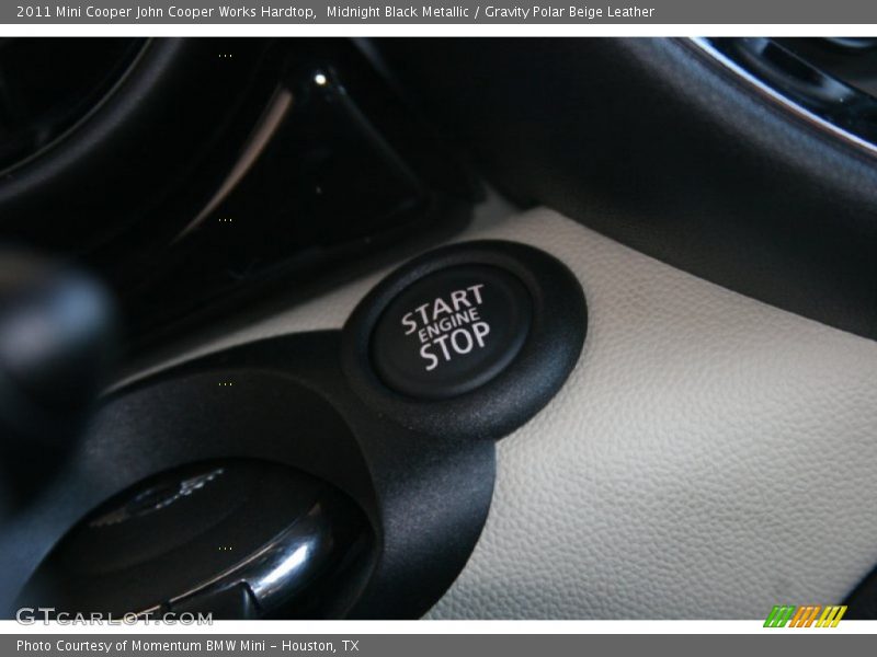 Midnight Black Metallic / Gravity Polar Beige Leather 2011 Mini Cooper John Cooper Works Hardtop