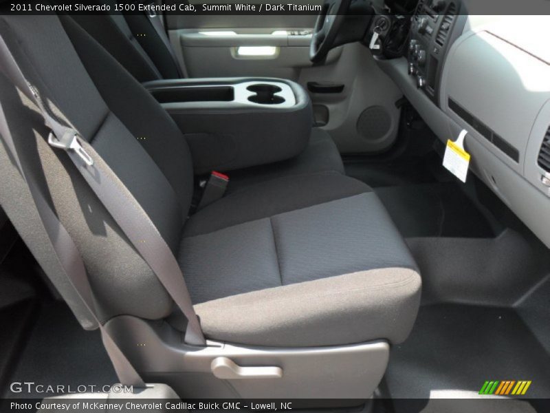 Summit White / Dark Titanium 2011 Chevrolet Silverado 1500 Extended Cab