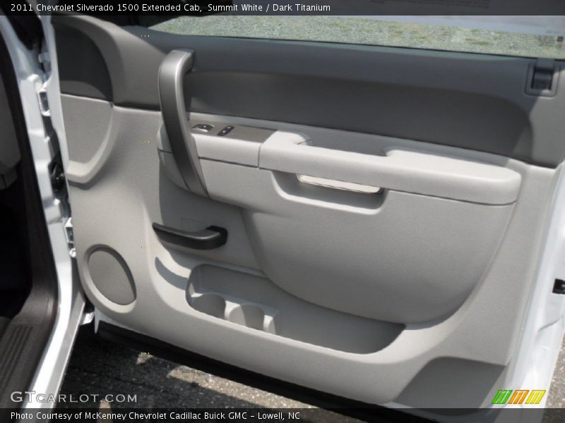 Summit White / Dark Titanium 2011 Chevrolet Silverado 1500 Extended Cab