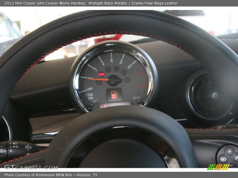 Midnight Black Metallic / Gravity Polar Beige Leather 2011 Mini Cooper John Cooper Works Hardtop