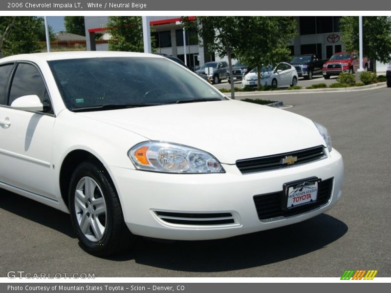 White / Neutral Beige 2006 Chevrolet Impala LT