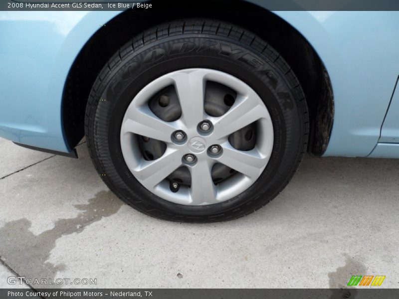 Ice Blue / Beige 2008 Hyundai Accent GLS Sedan