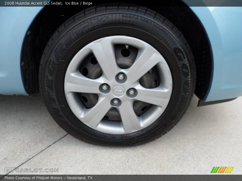 Ice Blue / Beige 2008 Hyundai Accent GLS Sedan