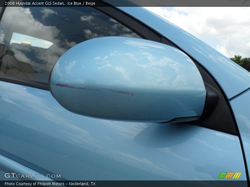 Ice Blue / Beige 2008 Hyundai Accent GLS Sedan