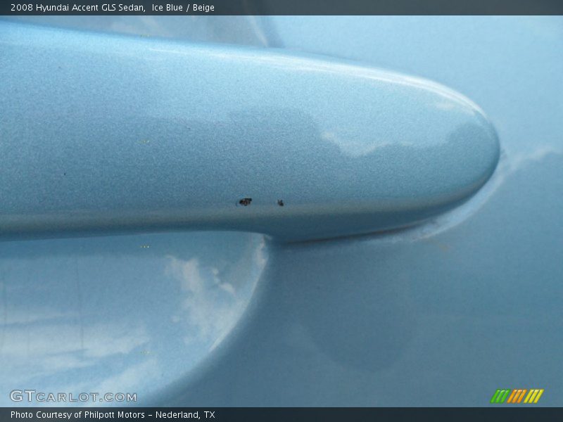 Ice Blue / Beige 2008 Hyundai Accent GLS Sedan