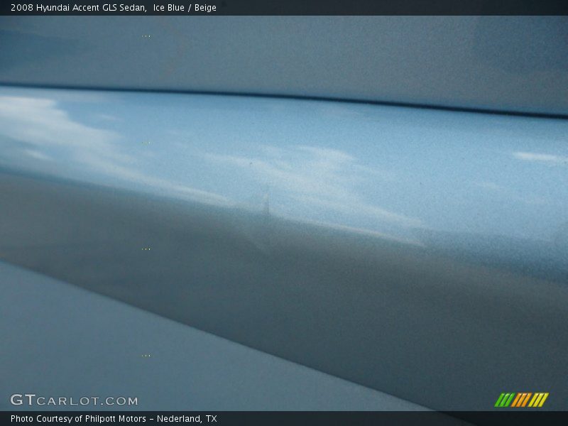 Ice Blue / Beige 2008 Hyundai Accent GLS Sedan
