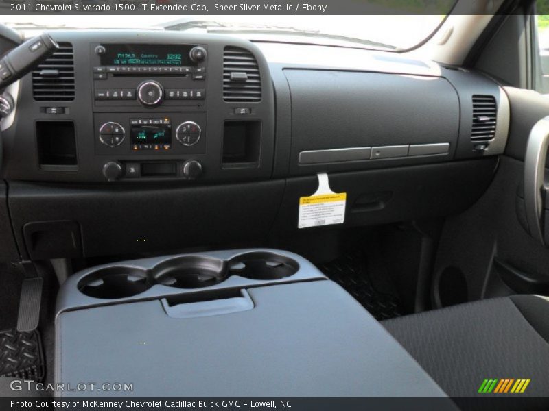 Sheer Silver Metallic / Ebony 2011 Chevrolet Silverado 1500 LT Extended Cab