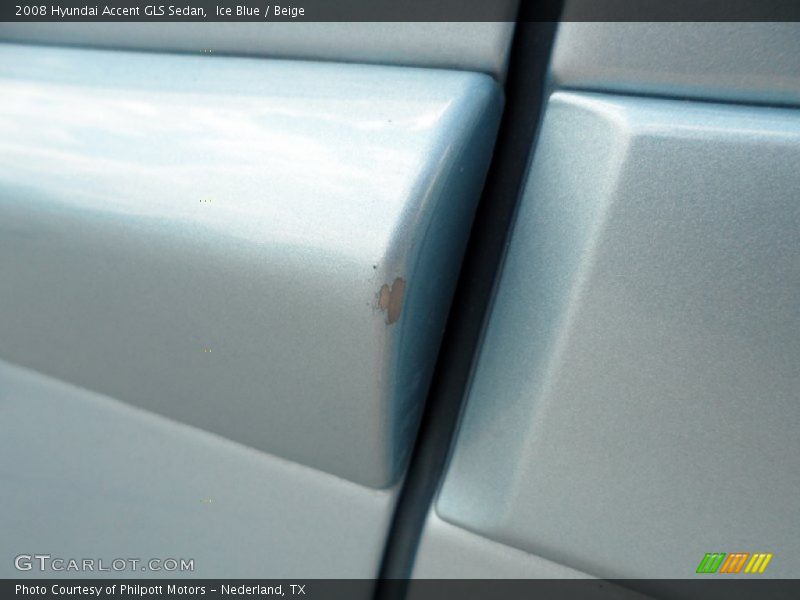 Ice Blue / Beige 2008 Hyundai Accent GLS Sedan