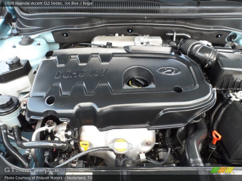 Ice Blue / Beige 2008 Hyundai Accent GLS Sedan